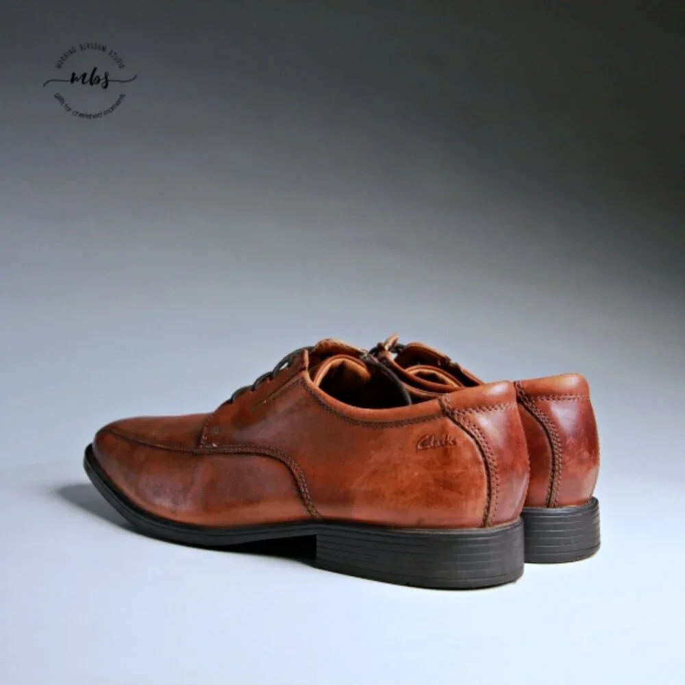 Clarks Tilden Walk Leather Oxford Brown Tan‎ Men 12
